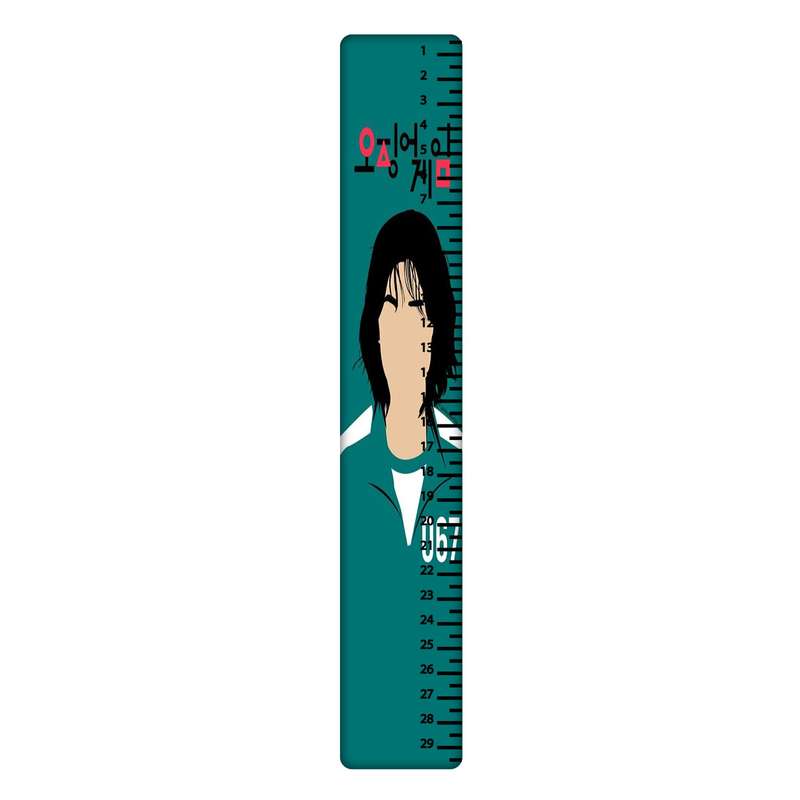 خط کش 30 سانتی متر طرح Squid Game کد 2195