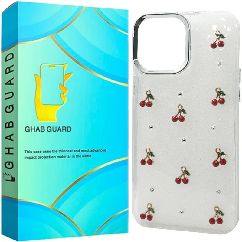 کاور قاب گارد مدل رزین طرح آلبالو مناسب برای گوشی موبایل اپل IPhone 12 / 12 Pro