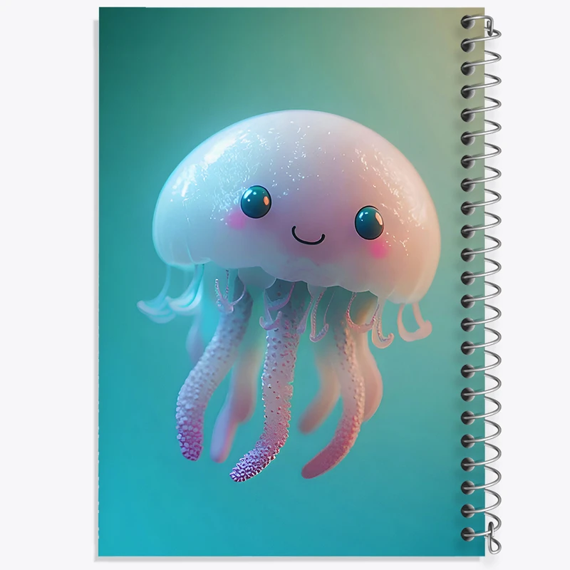 دفتر لیست خرید 50 برگ خندالو طرح عروس دریایی کیوت کد F6519