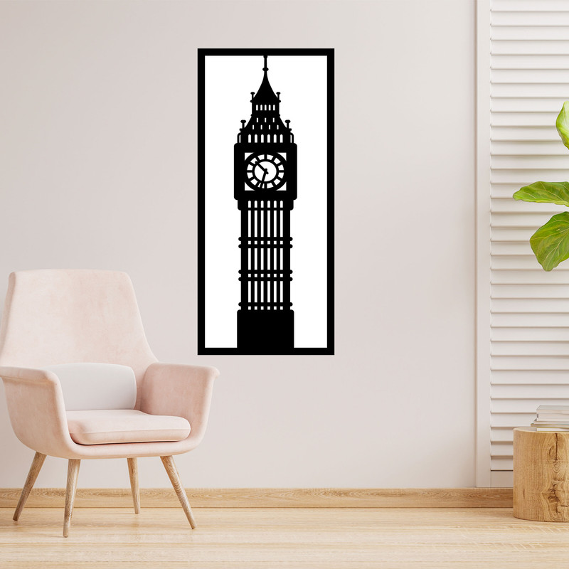 دیوارکوب طرح برج بیگ بن لندن مدل A1199-1534