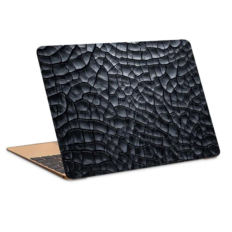 استیکر لپ تاپ طرح texture crack blackکد P-994مناسب برای لپ تاپ 15.6 اینچ