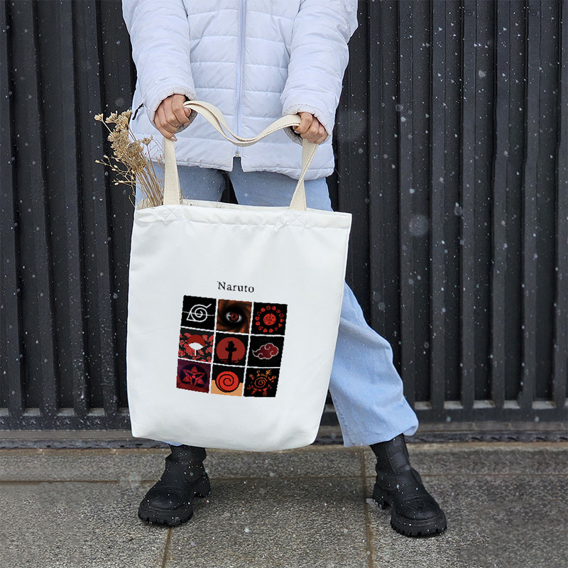 ساک خرید خندالو طرح انیمه ناروتو کد H305