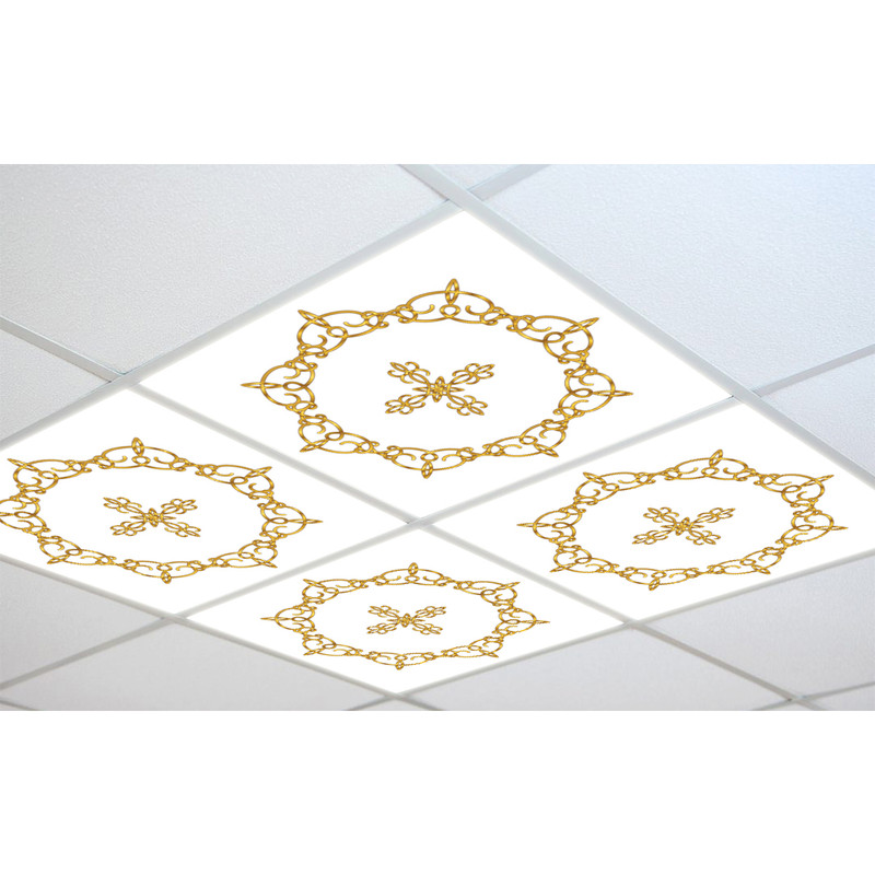 تایل سقفی آسمان مجازی مدل C-11975 سایز 60x60 سانتیمتر بسته 4 عددی