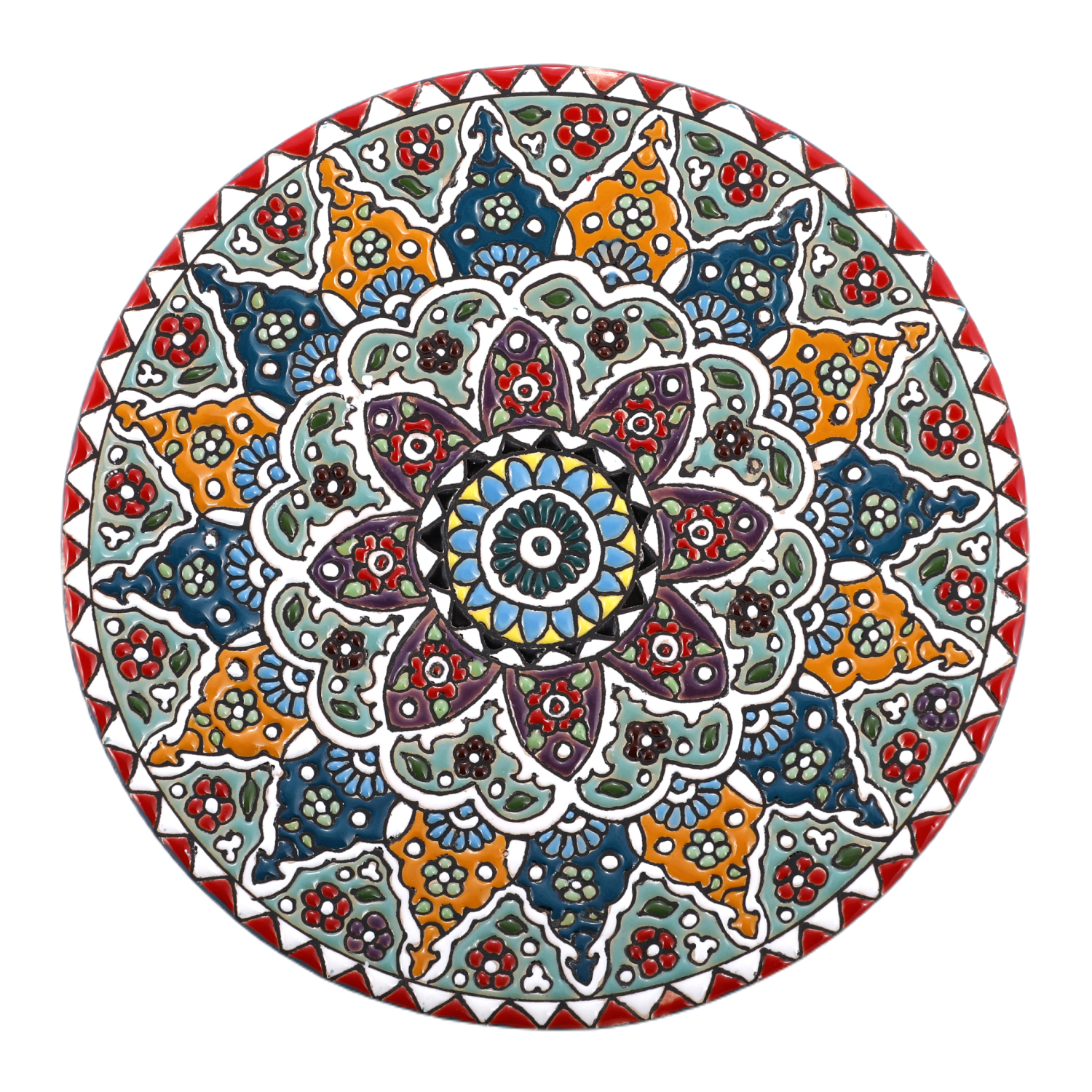 بشقاب میناکاری کد ۳