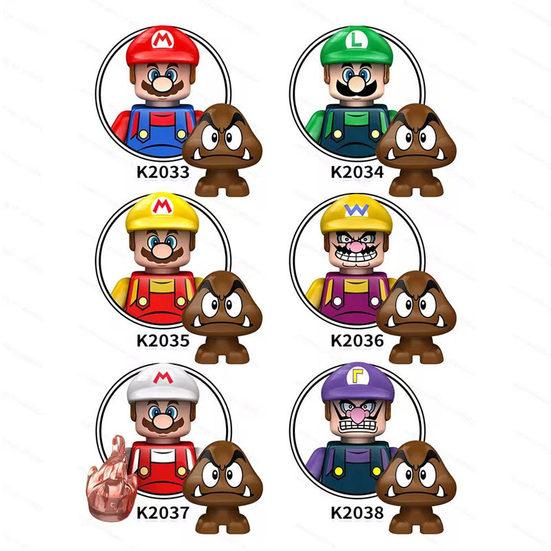 ساختنی مدل مینی فیگور ماریو مجموعه 6 عددی