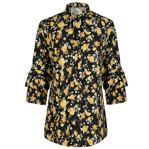 بلوز آستین سه ربع زنانه مدل 358426310