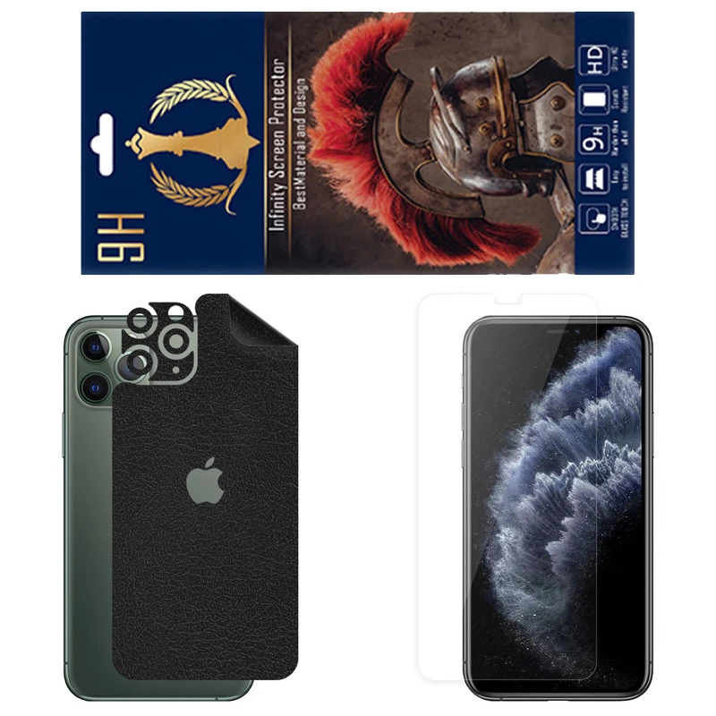 برچسب پوششی اینفینیتی مدل CH مناسب برای گوشی موبایل اپل iPhone 11 Pro به همراه محافظ صفحه نمایش