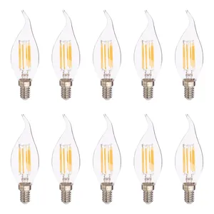 لامپ ال ای دی 6 وات پی جی تی مدل فیلامنتی پایه E14 بسته 10 عددی