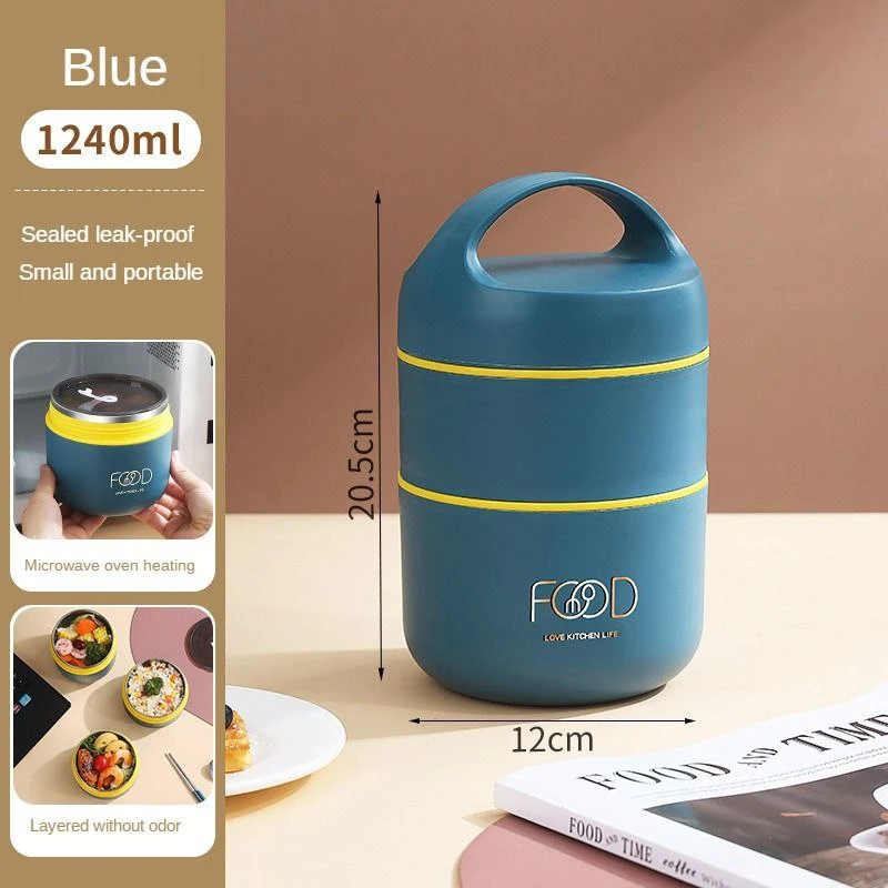 عکس شماره 3 : ظرف غذای کودک مدل دو طبقه درفام بسته 5 عددی