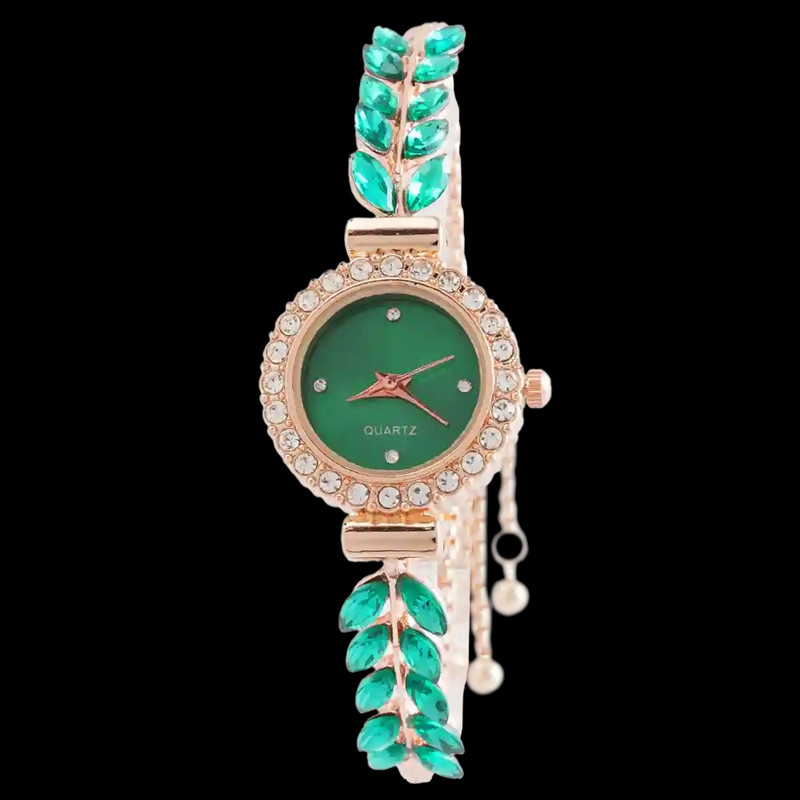 ساعت مچی عقربه ای زنانه مدل نگینی 011 ساعت مچی عقربه ای زنانه مدل نگینی 011