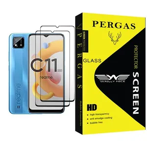 Waily Nice Pergas Glass MIX002 Screen Protector For Realme C11 (2021) Pack Of 2