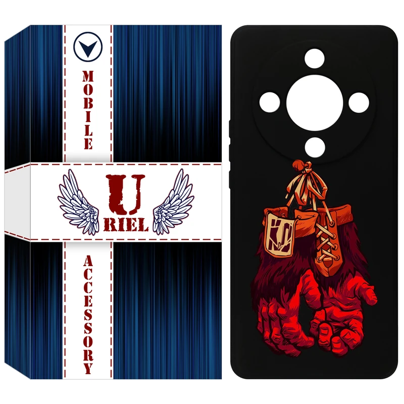 کاور یوریل مدل KSH کد 77 طرح دستکش مناسب برای گوشی موبایل آنر X9b / X50 / Magic6 Lite / Magic 6 Lite