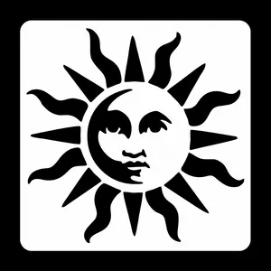 شابلون رستا مدل خورشید کد S159