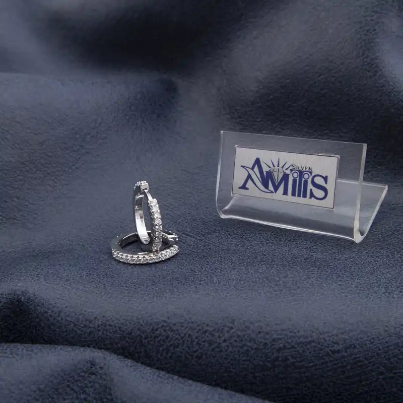 گوشواره نقره زنانه آمیتیس مدل AMT-G024