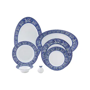 سرویس غذاخوری35 پارچه چینی زرین ایران سری شهرزاد مدل اشلی درجه عالی