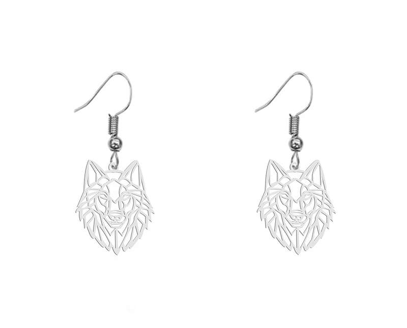گوشواره زنانه هایکا طرح گرگ مدل ha-188