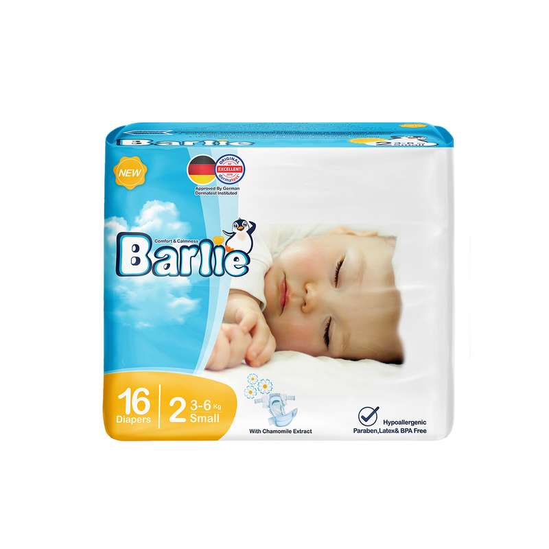 پوشک بارلی سایز 2 بسته 16 عددی