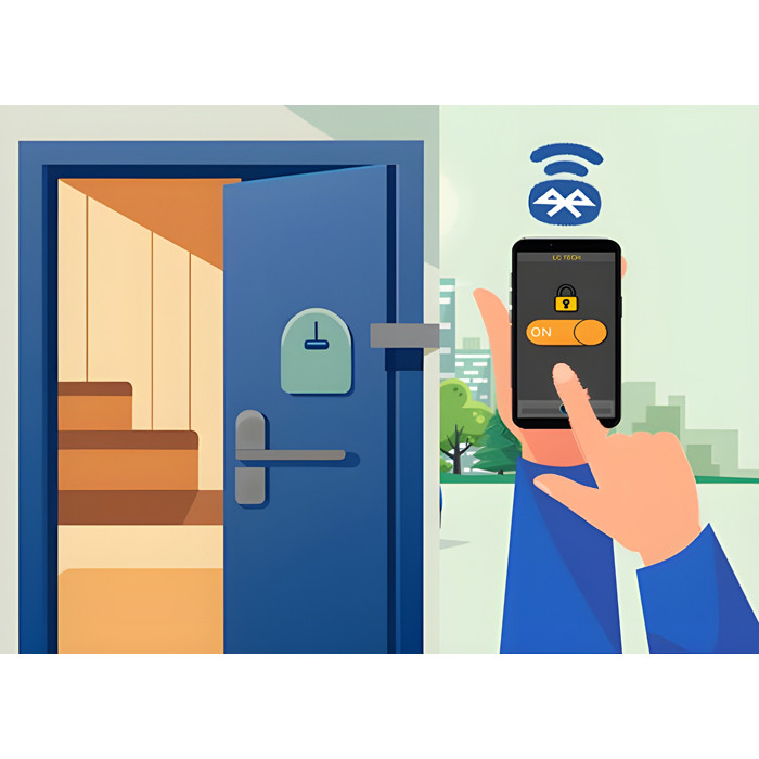 ریموت کنترل درب ورودی تک کاناله  مدل Android-Bluetooth