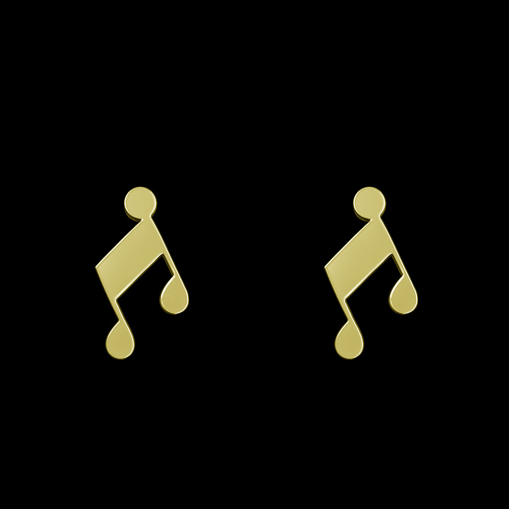 گوشواره طلا 18 عیار زنانه مدوپد مدل نت کد GA1-10517