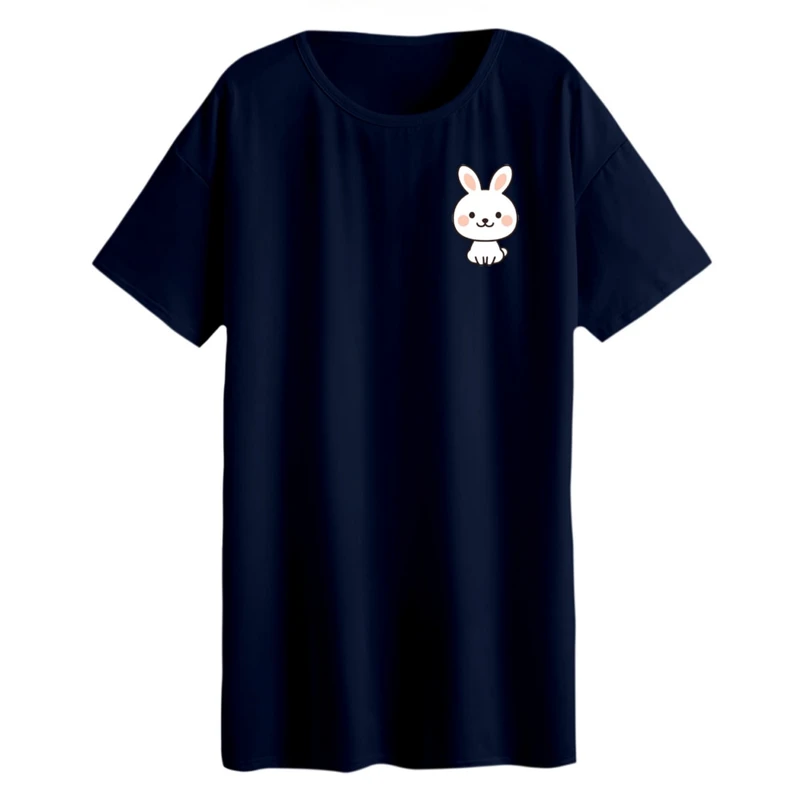 تی شرت لانگ زنانه مدل خرگوش‌ کد ۱۴