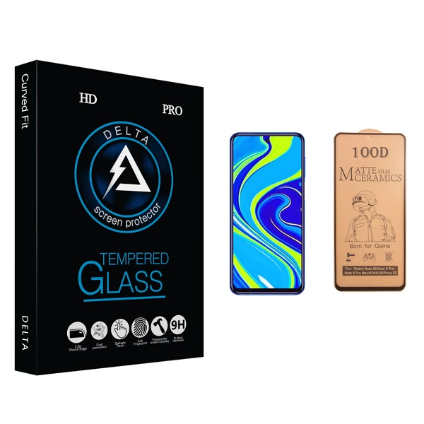 محافظ صفحه نمایش سرامیکی دلتا مدل HD مناسب برای گوشی موبایل شیائومی Redmi Note 9s