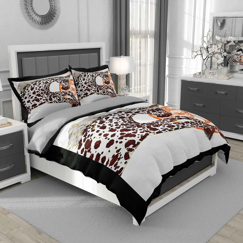 سرویس روتختی مدل اسب پلنگی 5470 تک نفره 5 تکه