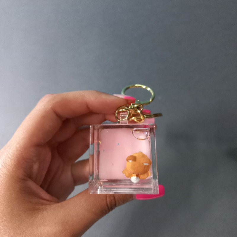 جاکلیدی دخترانه مدل آکواریومی طرح خرس کد 04