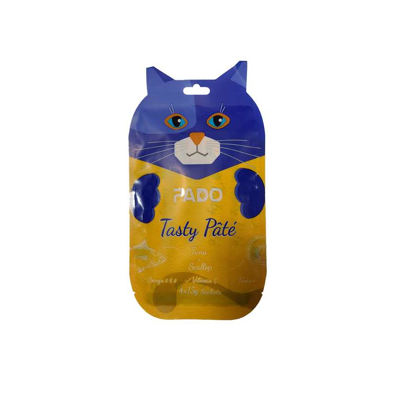 بستنی گربه پادو مدل ماهی تن و گوش ماهی وزن 60 گرم 