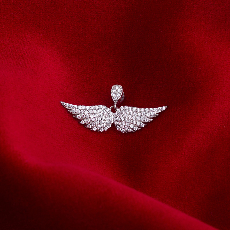 گردنبند نقره زنانه مدل بال فرشته M140 گردنبند نقره زنانه مدل بال فرشته M140