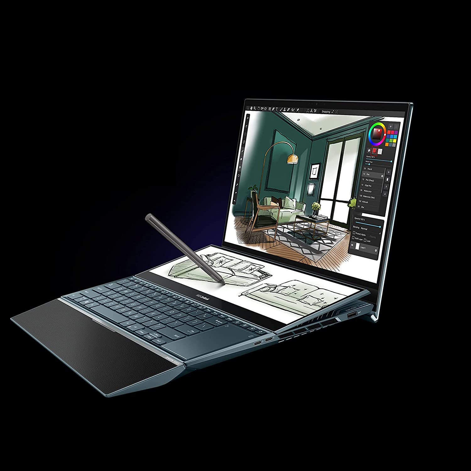 لپ تاپ 15.6 اینچی ایسوس مدل ZenBook Pro Duo 15 UX582LR-H2025T لپ تاپ 15.6 اینچی ایسوس مدل ZenBook Pro Duo 15 UX582LR-H2025T