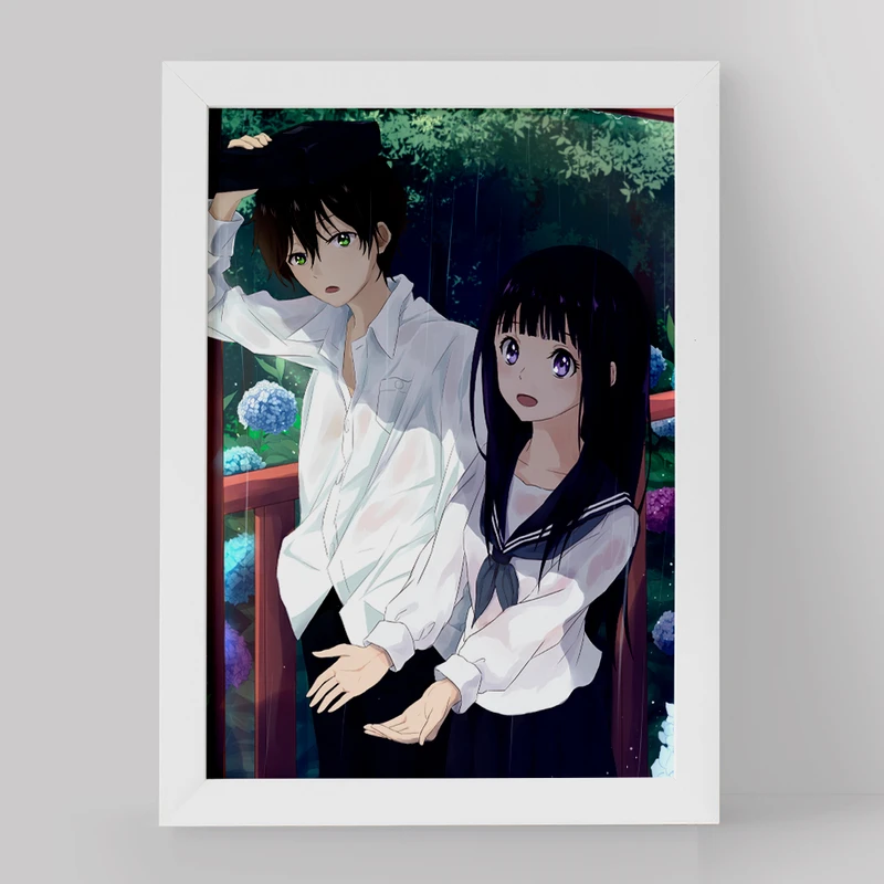 تابلو خندالو مدل چیتاندا و اورکی انیمه هیوکا Hyouka کد 17066