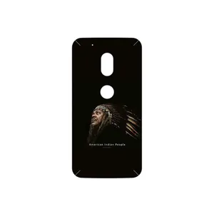 MAHOOT Portrait of an Indian Man Cover Sticker for Motorola Moto G4 Play
