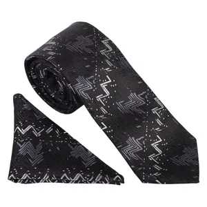 ست کراوات و دستمال جیب مردانه نسن مدل T260