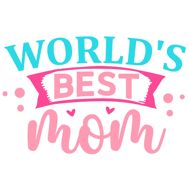 استیکر پارچه و لباس پاد آفرین مدل بهترین مادر کد DKST408