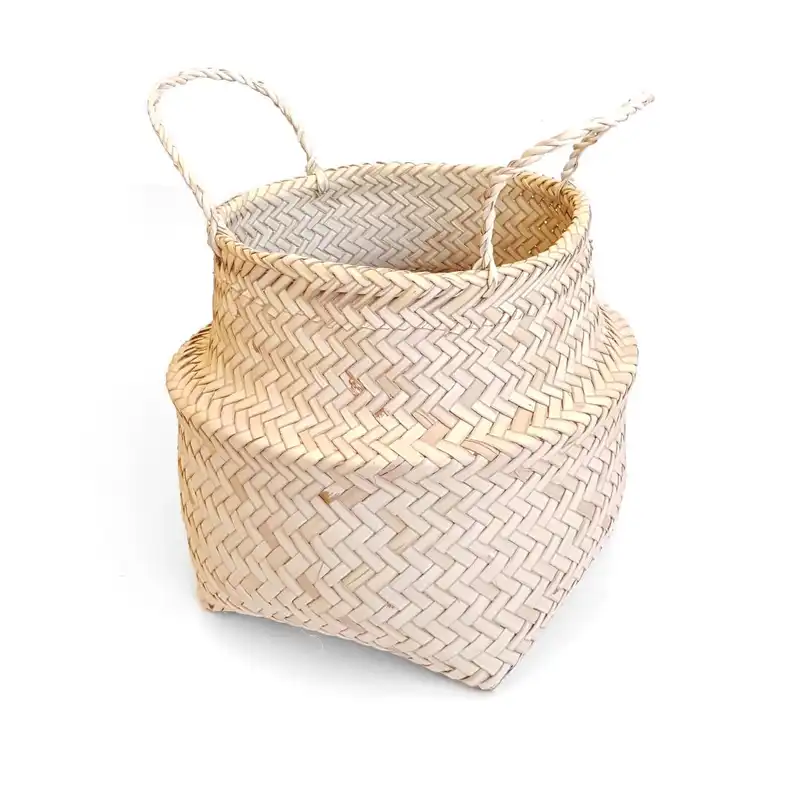 گلدان حصیری مدل خمره ای