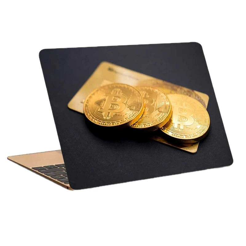 استیکر لپ تاپ طرح bitcoin کد p-1029 مناسب برای لپ تاپ 15.6 اینچ
