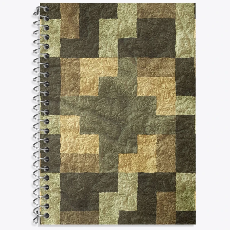 دفتر زبان 50 برگ خندالو مدل دو خط طرح پترن کد N56