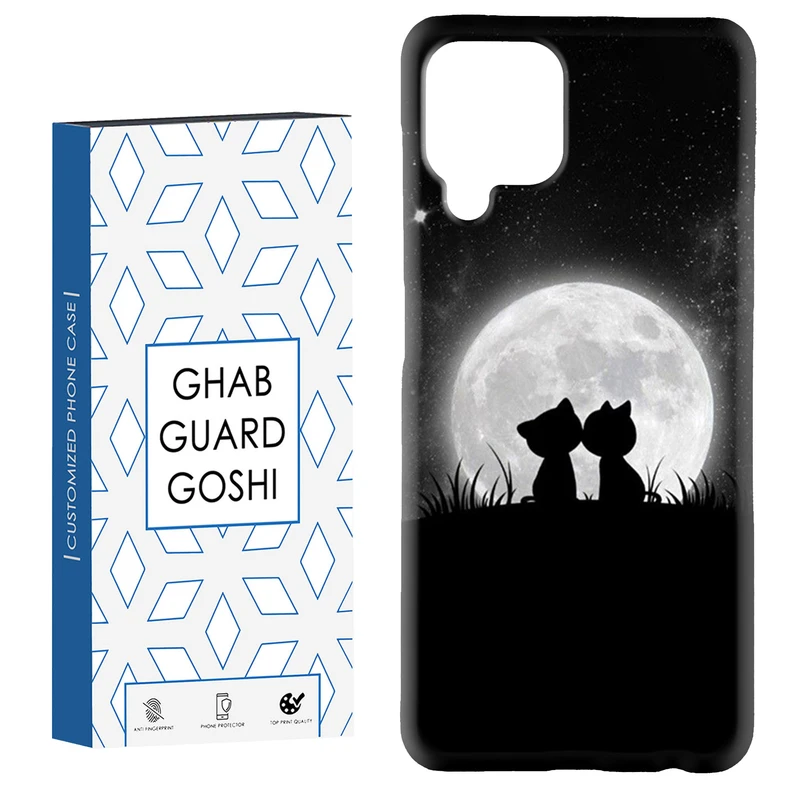 کاور قاب گارد گوشی طرح گربه ماه کد Dimo-459 مناسب برای گوشی موبایل سامسونگ Galaxy A22 4G / Galaxy M32 4G