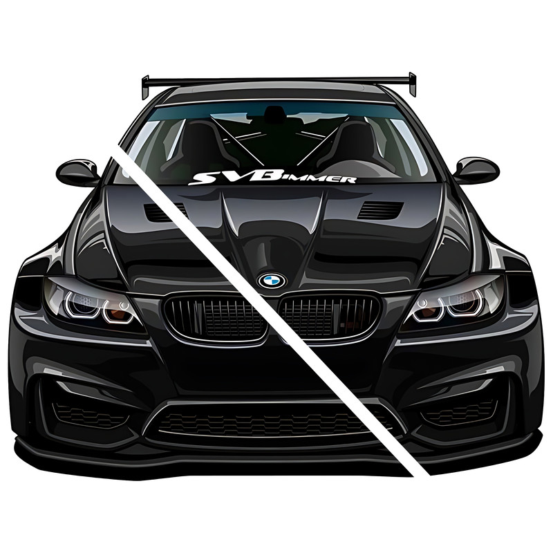 استیکر لپتاپ مدل ماشین BMW کد 2009