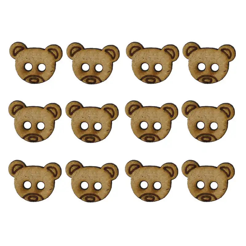 دکمه مستر راد مدل خرسی مجموعه 12 عددی