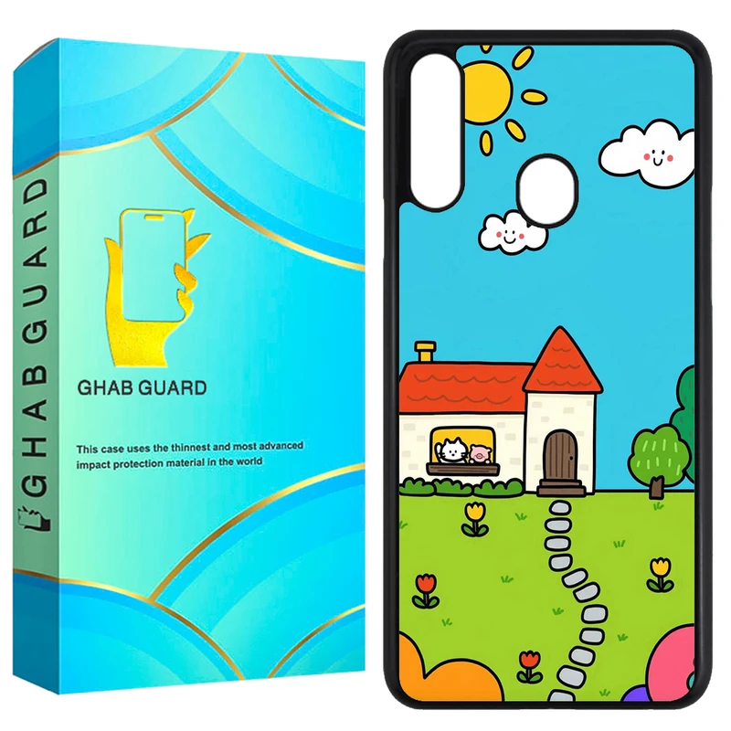 کاور قاب گارد طرح نقاشی مدل GCHPA20S مناسب برای گوشی موبایل سامسونگ Galaxy A20s 