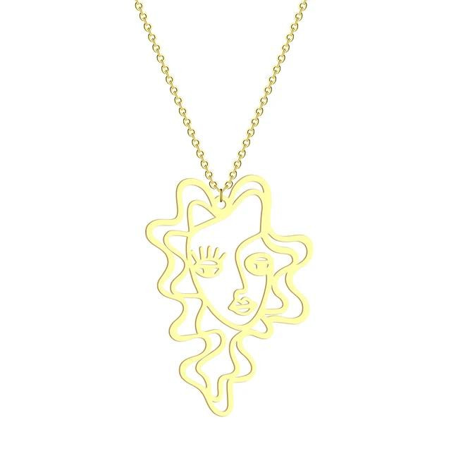 گردنبند طلا 18 عیار زنانه آرا مدل زن