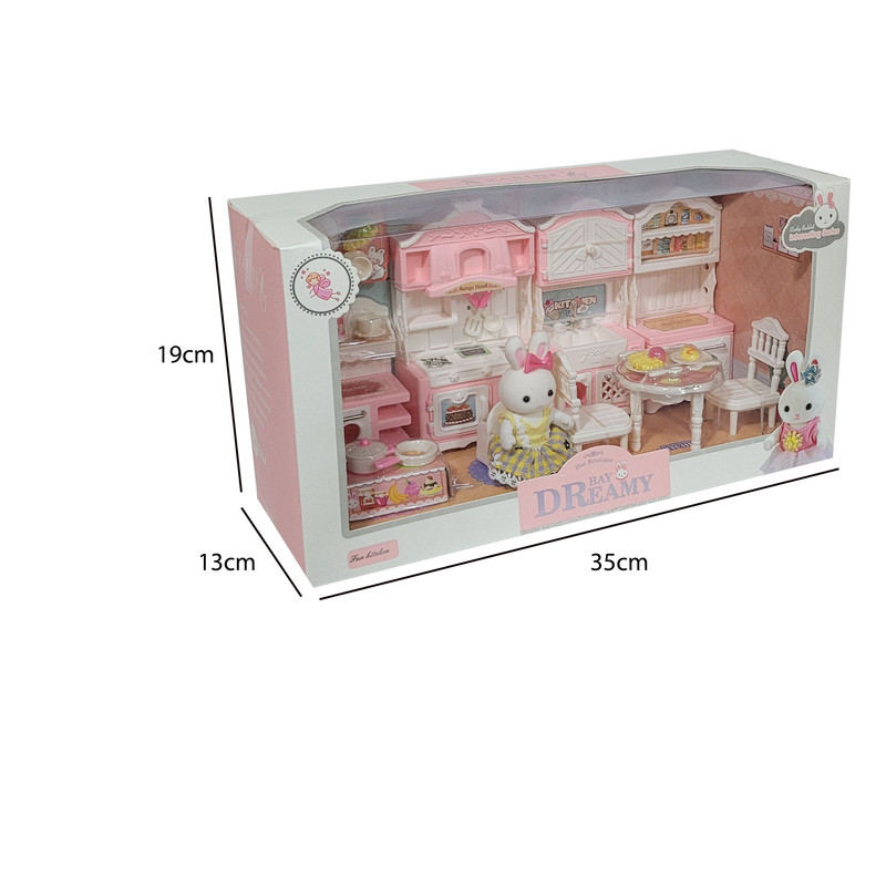 اسباب بازی مدل خرگوش و لوازم اشپزخانه کد 6681