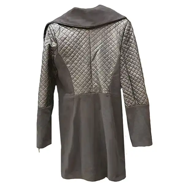 پالتو زنانه مدل بالا تنه چرمی