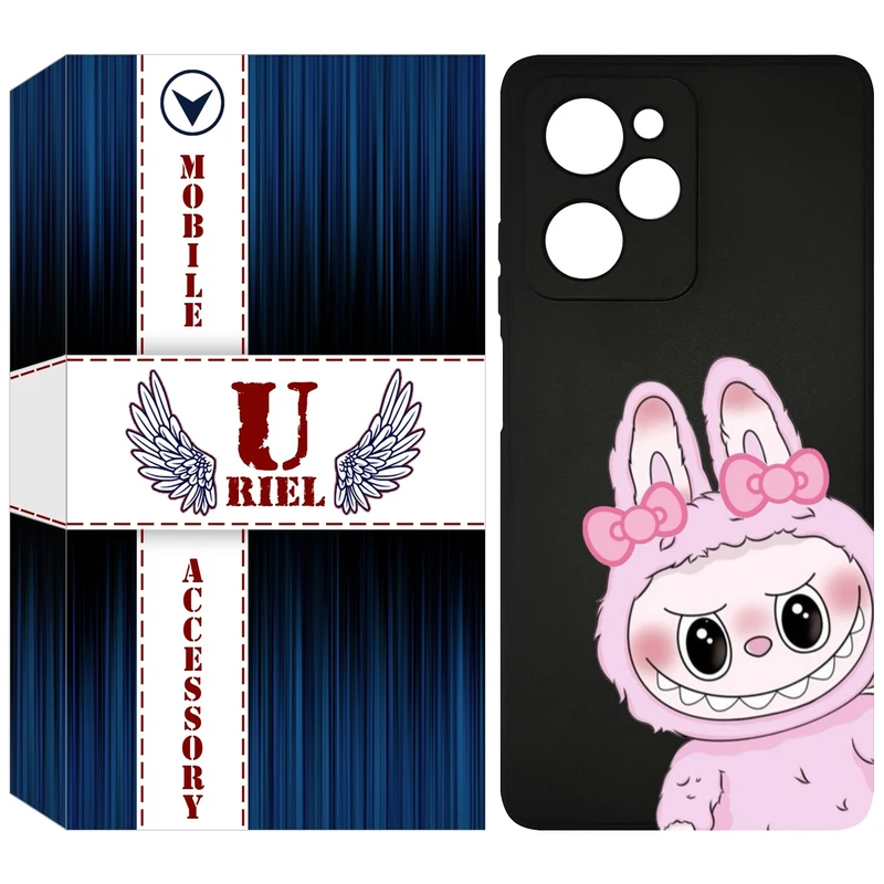کاور یوریل مدل KSH کد 118 طرح عروسک لبوبو مناسب برای گوشی موبایل شیائومی Poco X5 Pro / Redmi Note 12 Pro 5G