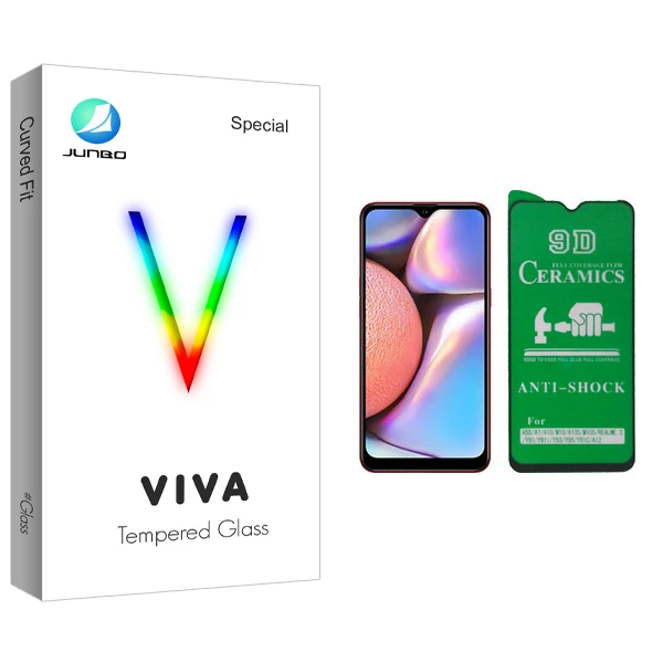 محافظ صفحه نمایش 9D جانبو مدل Viva Glass مناسب برای گوشی موبایل سامسونگ Galaxy A10 / A10s / M10 / M10s
