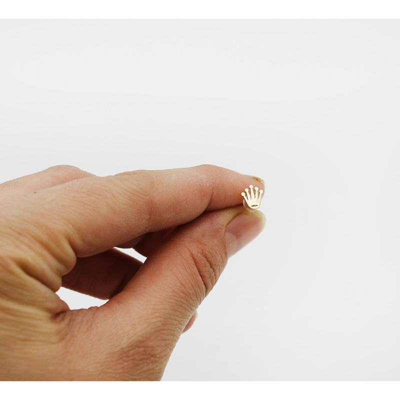 گوشواره طلا 18 عیار دخترانه رزالیا مدل Diamond-GEA-008