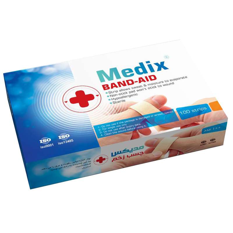 چسب زخم مدیکس مدل Antiallergic بسته 100 عددی چسب زخم مدیکس مدل Antiallergic بسته 100 عددی