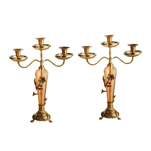 شمعدان مدل گلارادین کد 37163 بسته دو عددی