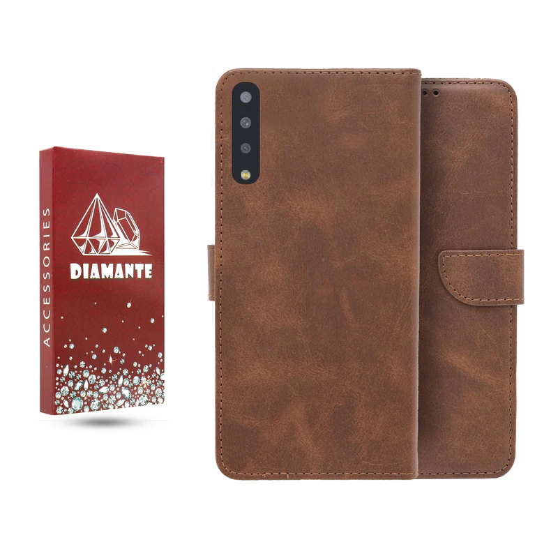 کیف کلاسوری دیامانته مدل چرم مناسب برای گوشی موبایل سامسونگ Galaxy A750 / A7 2018
